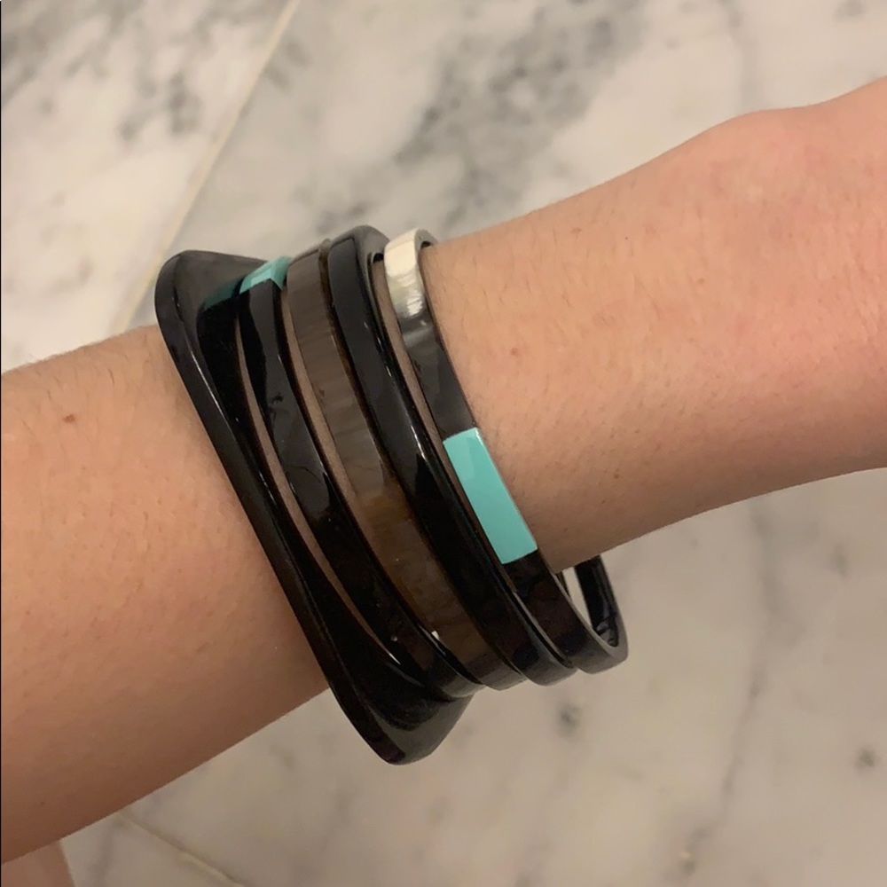 Anthropologie 5 piece bangle bracelet set